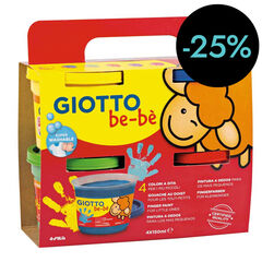Pintura de dits Giotto Be-Bè 150g 4 colors