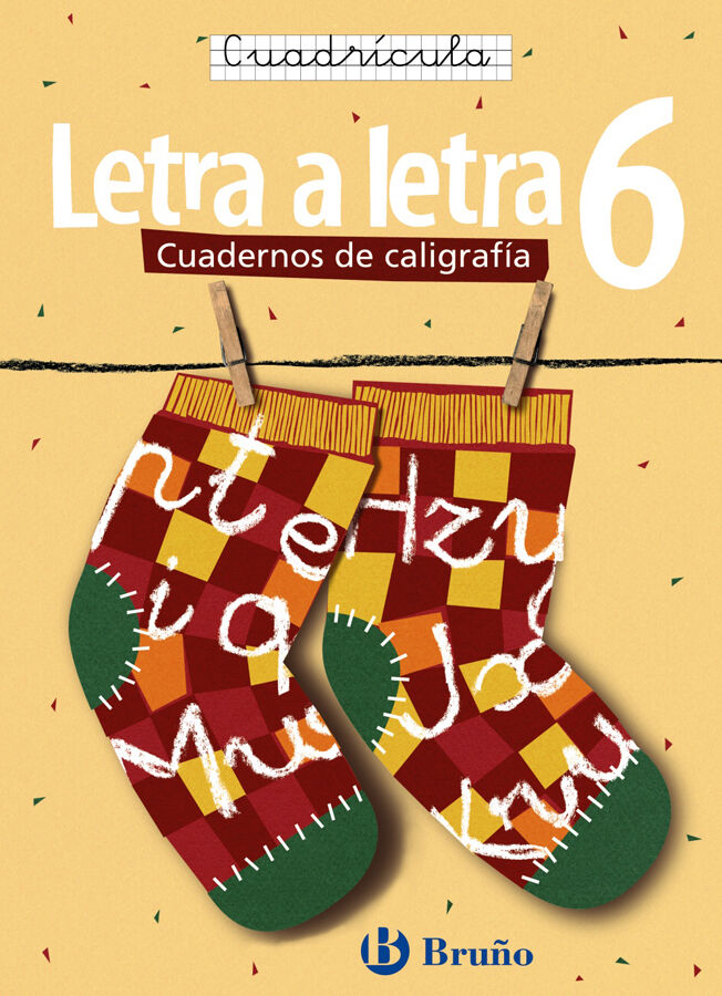 Caligraf&iacute;a Letra a letra Cuadr&iacute;cula 6