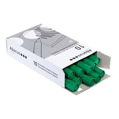 Rotulador pizarra blanca Abacus verde 10u