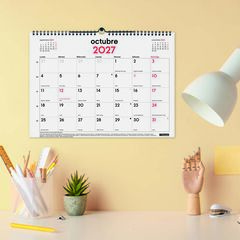 Calendario Pared Finocam 16M 34x24cm Castellano 2026-27