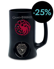 Targaryen Logo Gerra Negra 3D Got