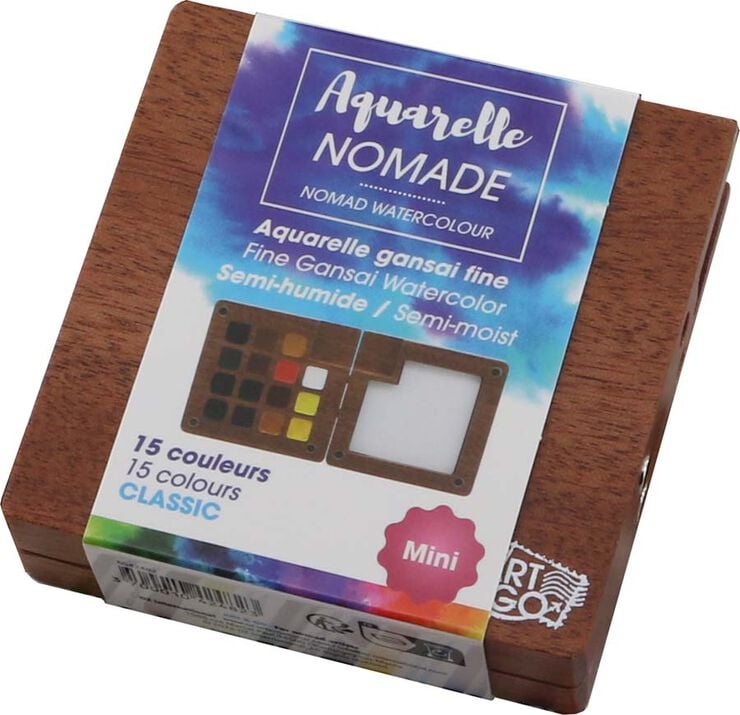 Mini Paleta Acuarela Nomad 15 colores