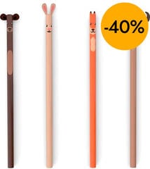 Set de l&aacute;pices Kikkerland Animales del bosque 4u