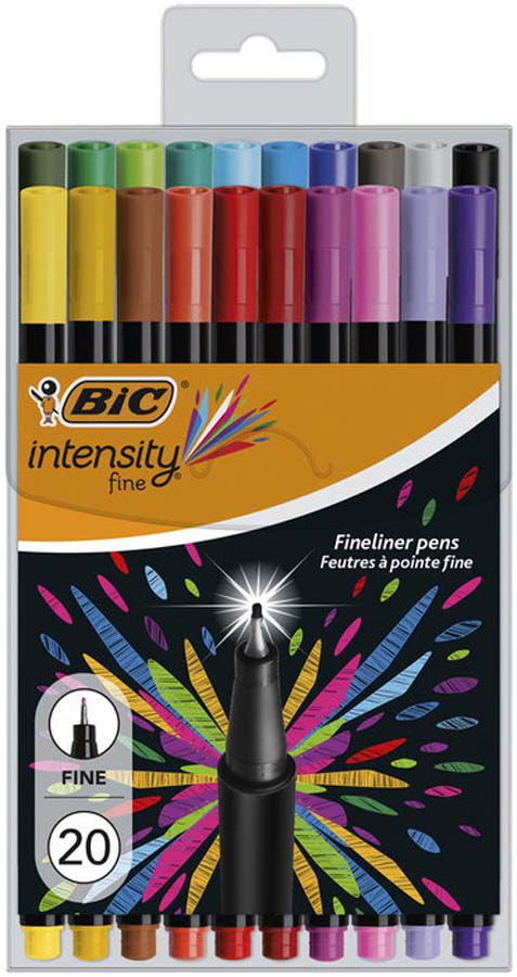 Rotuladores BIC Intensity Fine 20 colores