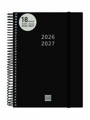 Agenda Finocam Esp.18M E10 2D/P Multiling&uuml;e 2026-27 Negro