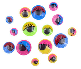Ojitos Móviles Abacus Colores con pestañas 66 unidades