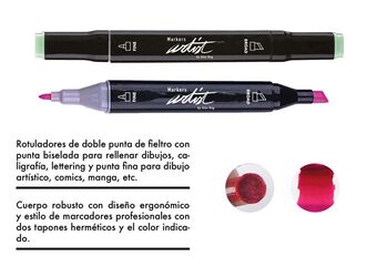 Estuche 30 Rotuladores alcohol Roymart Artist
