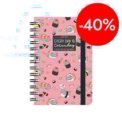 Agenda Legami 16 meses espiral sem/vista multiling&uuml;e 2025-26 Sushi Cat