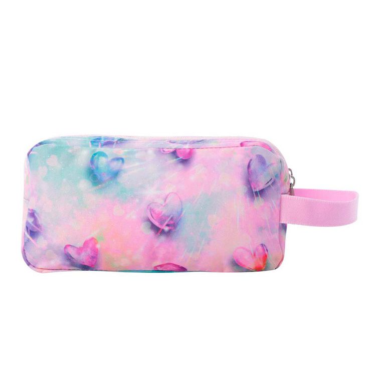 Estuche 3 cremalleras Totto Glitter Shinyheart