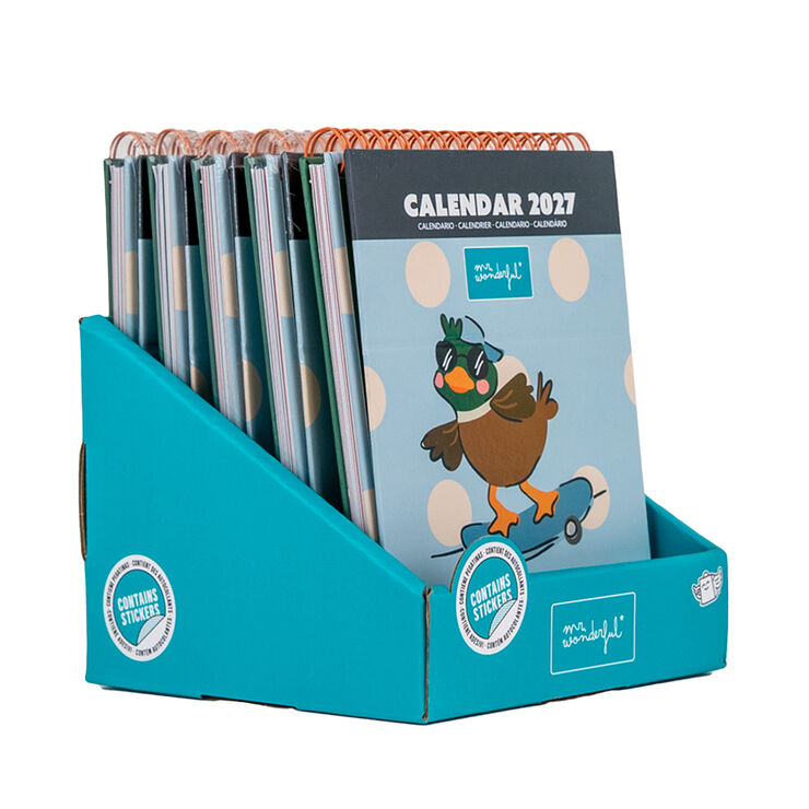 Calendari Mr. Wonderful Taula Amb Peanya Quack&Rol Multiling&uuml;e 2027
