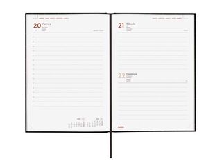 Agenda Finocam Porto Y10 día/pág cas 2026 negro