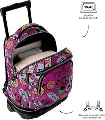 Mochila con ruedas desmontable Totto Tiza Kitsune
