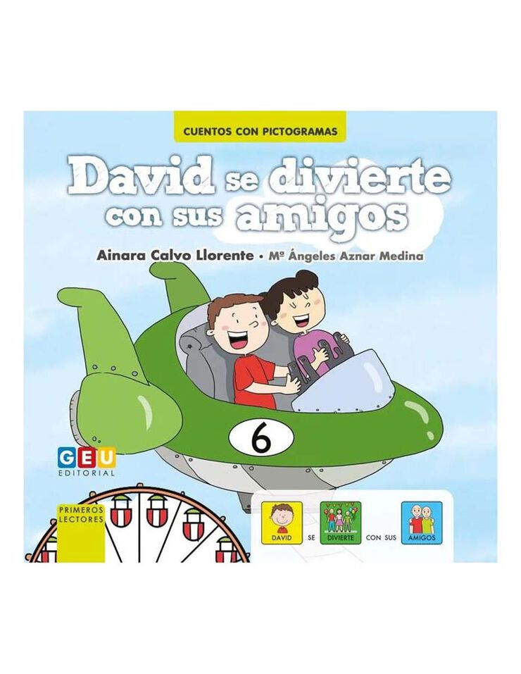 David se divierte con sus amigos · Cuento con pictogramas