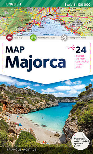 Mapa de Mallorca - angl&egrave;s