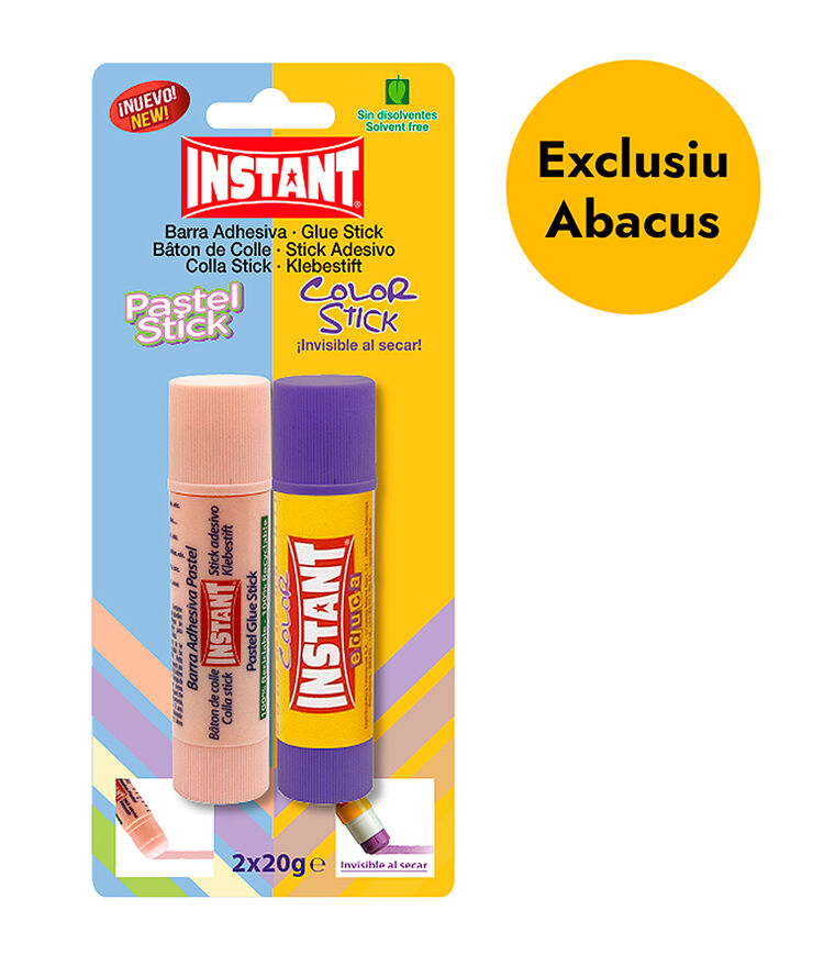 Barra Cola Instant Color + Pastel 20g 2u
