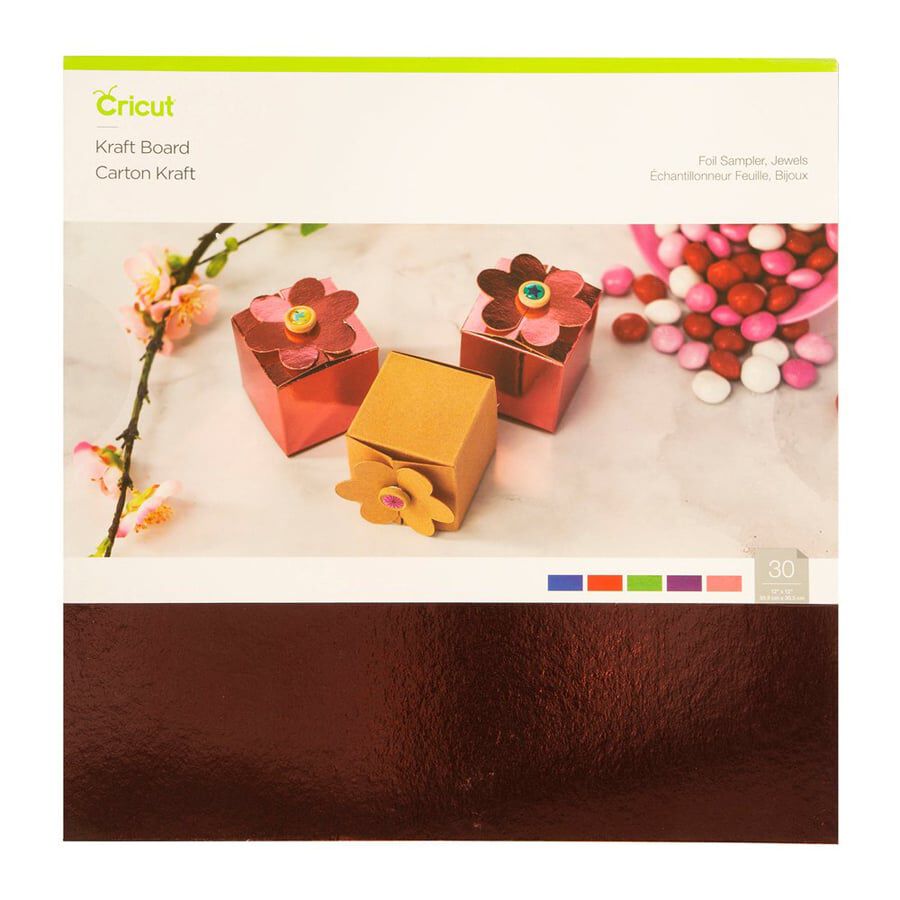 Cart&oacute;n Kraft 30x30cm Jewels 30 hojas