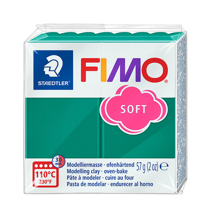 Pasta modelar Fimo Soft 57g verd fosc