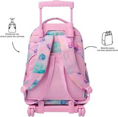 Mochila con ruedas Totto Renglones Shiny Heart