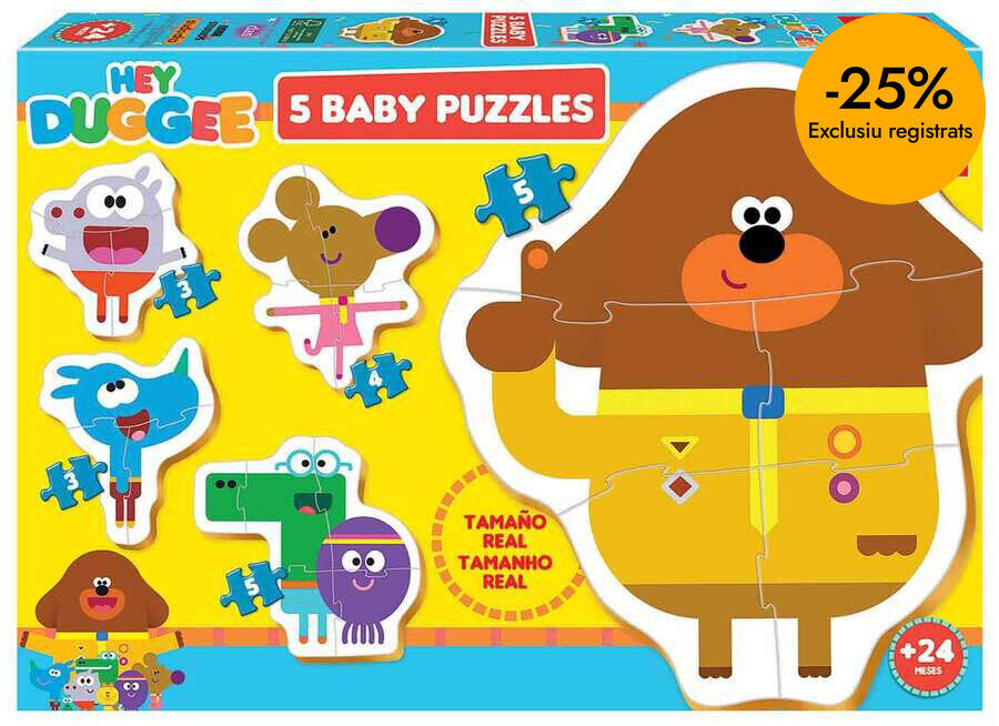 Puzles Progresivos Baby 5-4-5 Hey Duggee