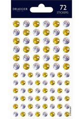 Stickers Draeger C&iacute;rculos oro/plata 72u