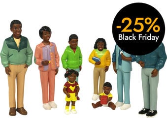 Figuras Amigos del mundo Familia africana