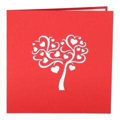 Tarjeta XiuXiu Árbol de Corazones