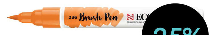 Rotulador Ecoline Brush Pen anaranjado claro 236