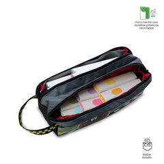 Estuche Totto 2 Cremalleras Grand Prix