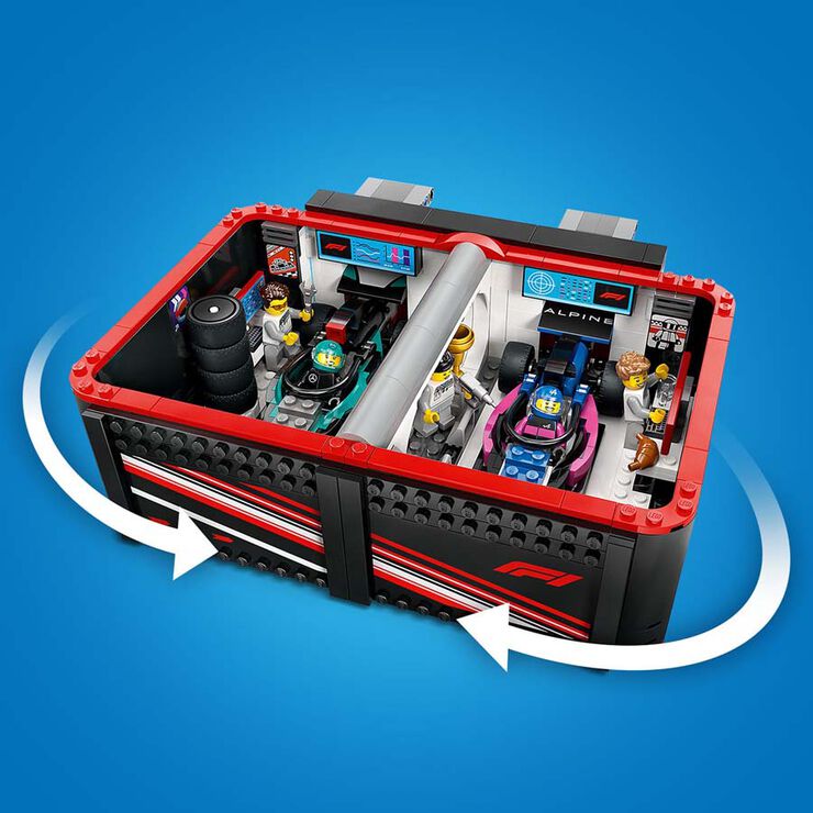 LEGO® LEGO City Garatge de F1® amb Cotxes Mercedes-AMG i Alpine 60444