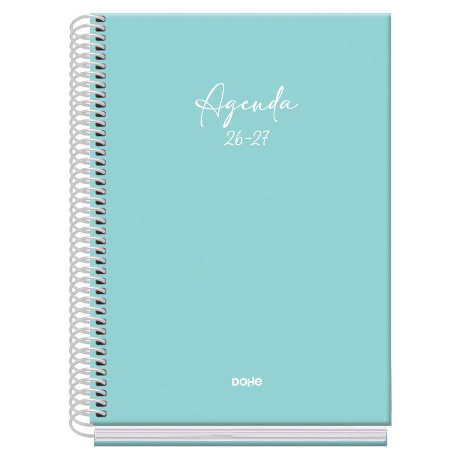 Agenda Escolar Dohe Espiral A5 sem/vista castellano 2026-2027 Serenity verde