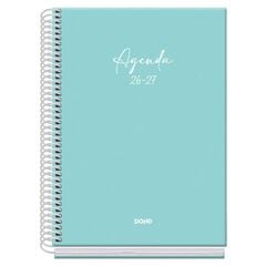Agenda Escolar Dohe Espiral A5 sem/vista castellano 2026-2027 Serenity verde