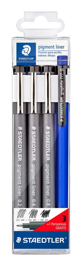Rotuladores calibrados Staedtler 2-4-8 + Portaminas