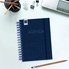 Agenda Escolar Finocam Institut 1/4 Setm/Vista Castell&agrave; 2026-27 Blue