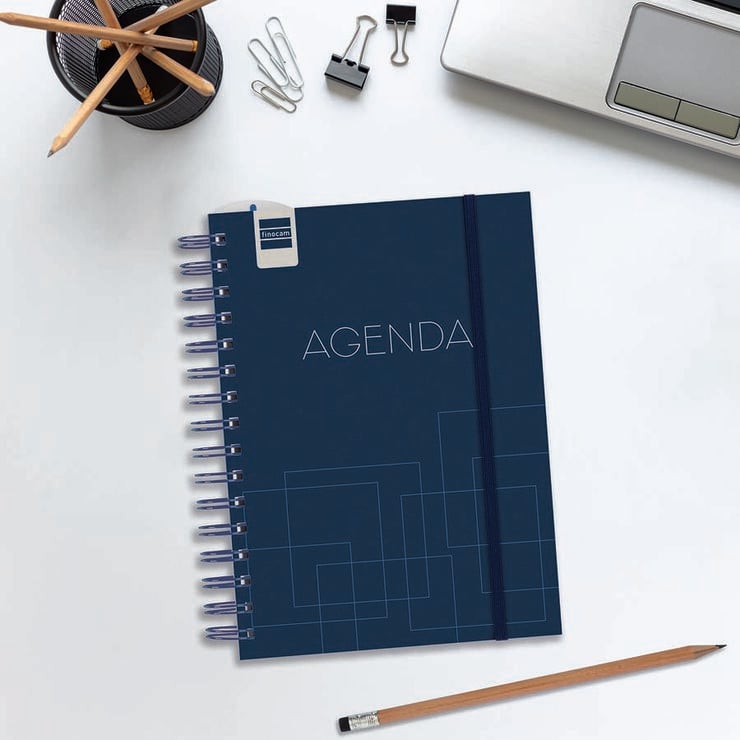 Agenda Escolar Finocam Institut 1/4 Setm/Vista Castell&agrave; 2026-27 Blue