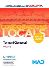 Corporacions Locals de Catalunya. Temari General Volum 3