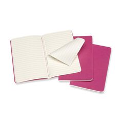 Pack 3 Llibretes Moleskine P Rosa Ratlla