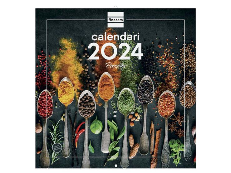 Calendario pared Finocam 30X30 2024 Recetas cat