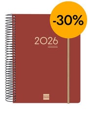 Agenda Finocam 16 mesos Ikon E10 dia/p&agrave;g mult 2025-26 burdeus