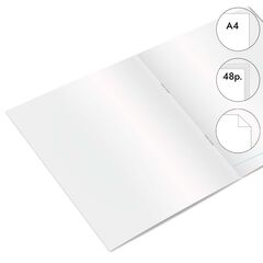 Llibreta grapada Abacus A4 48 fulls llis lila