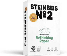 Papel reciclado Steinbeis n&uacute;m.2 A4 80g caja 5 paquetes 500 hojas