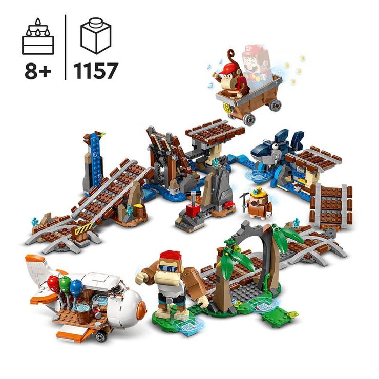 LEGO® Super Mario Set de Expansión: Vagoneta Minera de Diddy Kong 71425