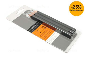 Pack 3 L&aacute;piz Moleskine negro