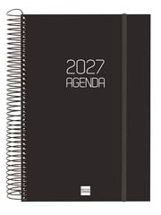 Agenda Finocam Opaque Dia P&agrave;gina 2027 Castell&agrave; Negre