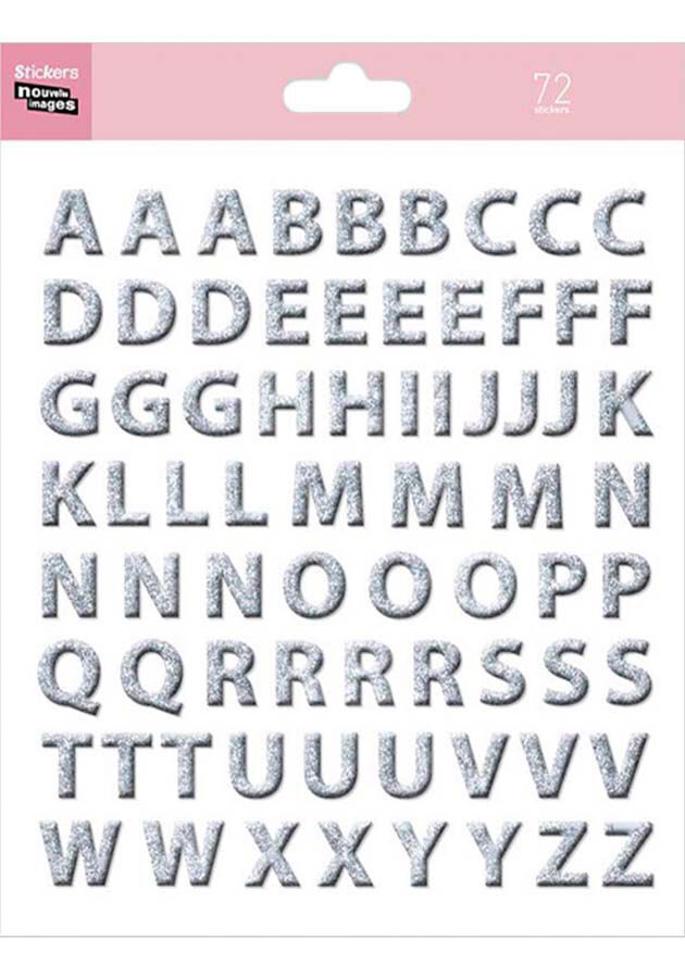 Stickers Draeger Lletres plata 72u