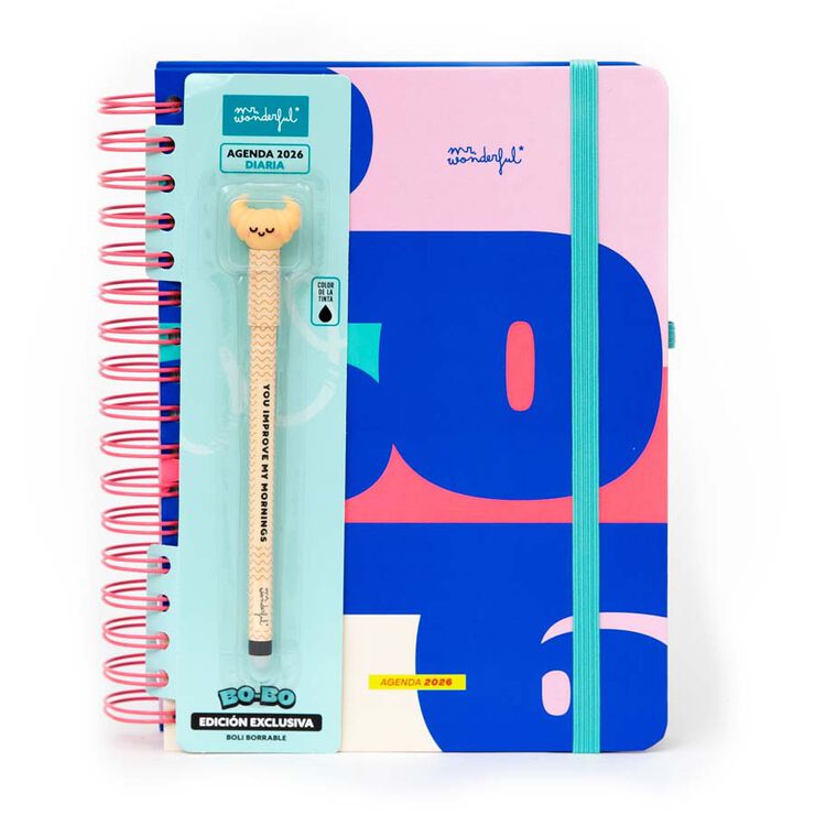 Agenda Mr.Wonderful día/pág 2026 cast Cuando una puerta...