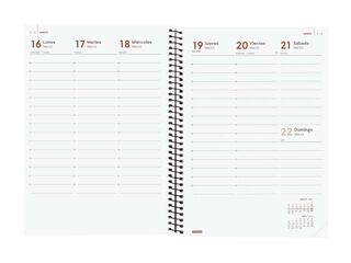 Agenda Finocam Opaque E10 sem/vista vertical cas 2026 negro