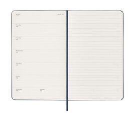 Agenda Moleskine 12m sem/vista 2025 L azul marino