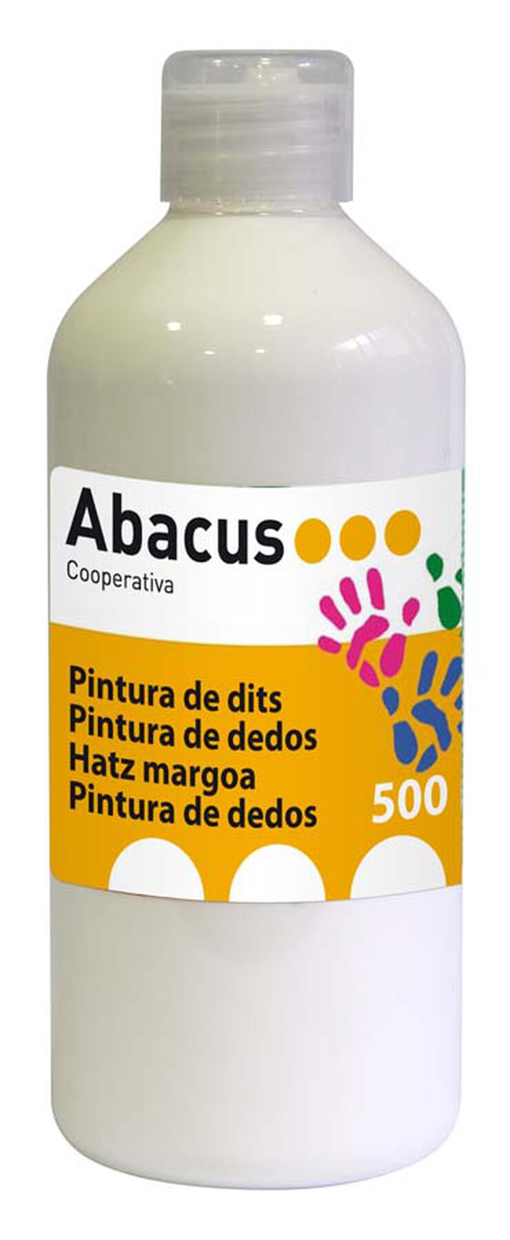 Pintura de dedos Abacus 500ml blanco