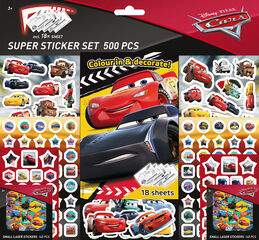 Super set de 500 pegatinas de CARS Super set de 500 pegatinas de CARS