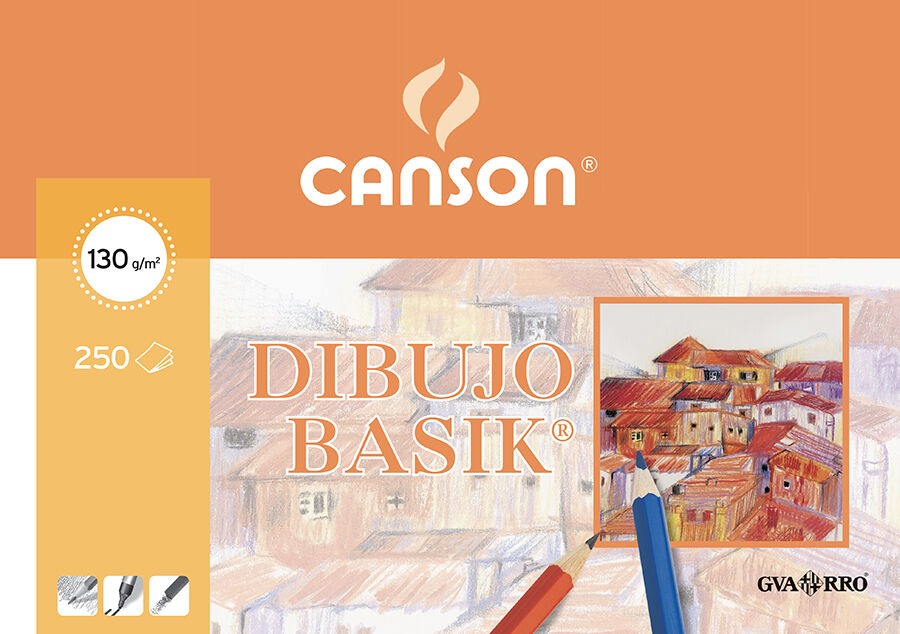 Papel de dibujo Canson A4+ 250 hojas